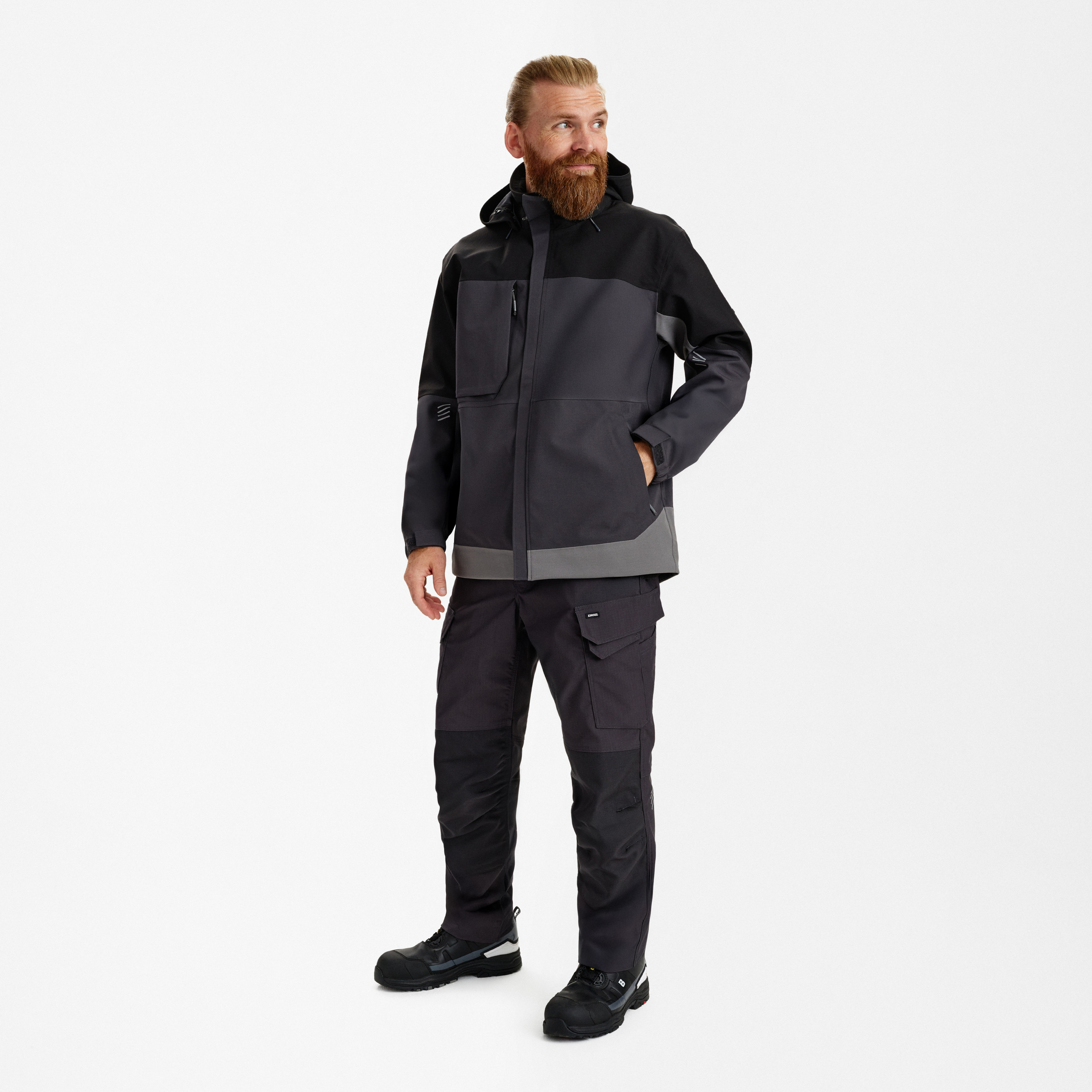 Engel Workwear Entire skaljakke - Antrazitgrå/Sort [7920] / XS