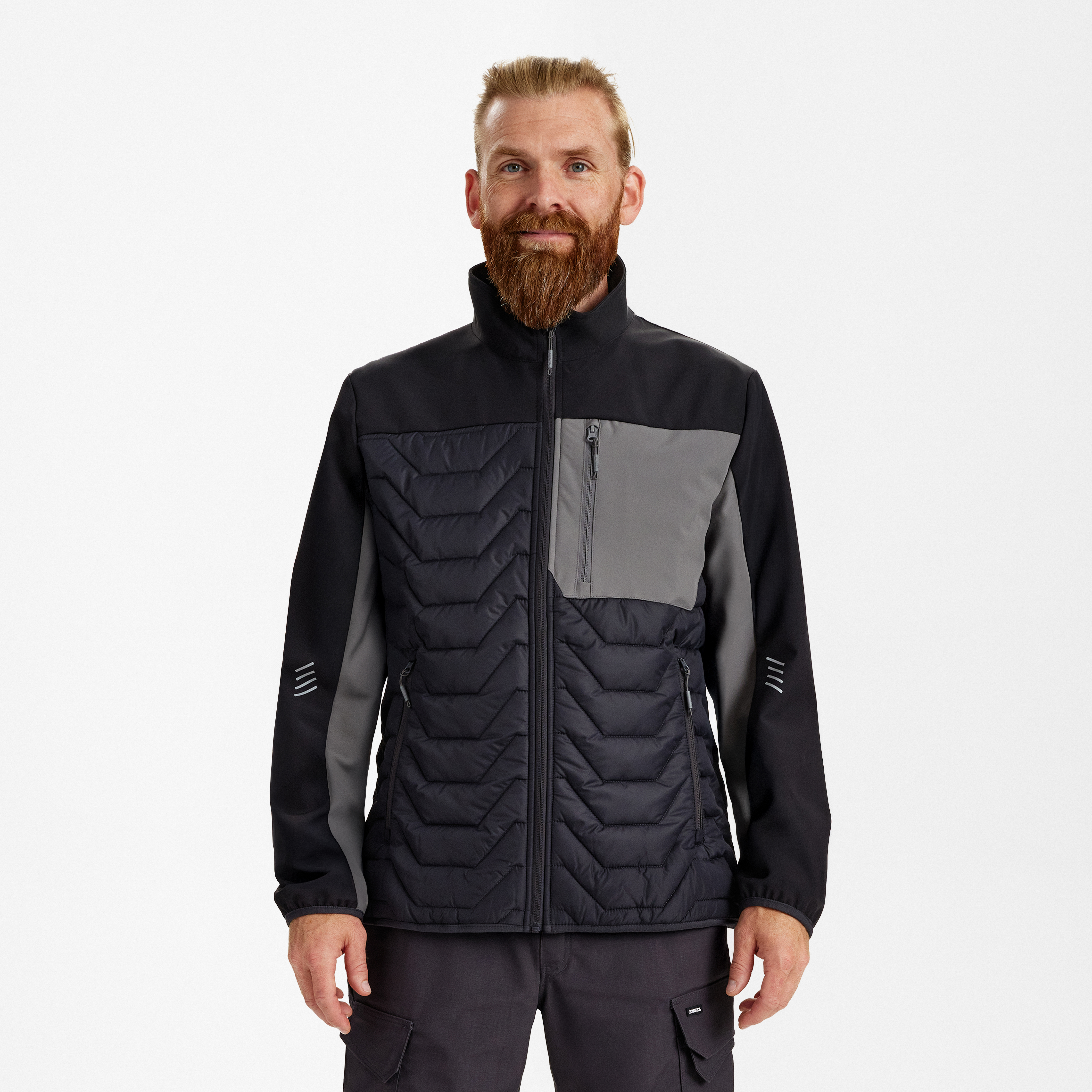 Engel Workwear Entire quiltet jakke - Antrazitgrå/Sort [7920] / XS