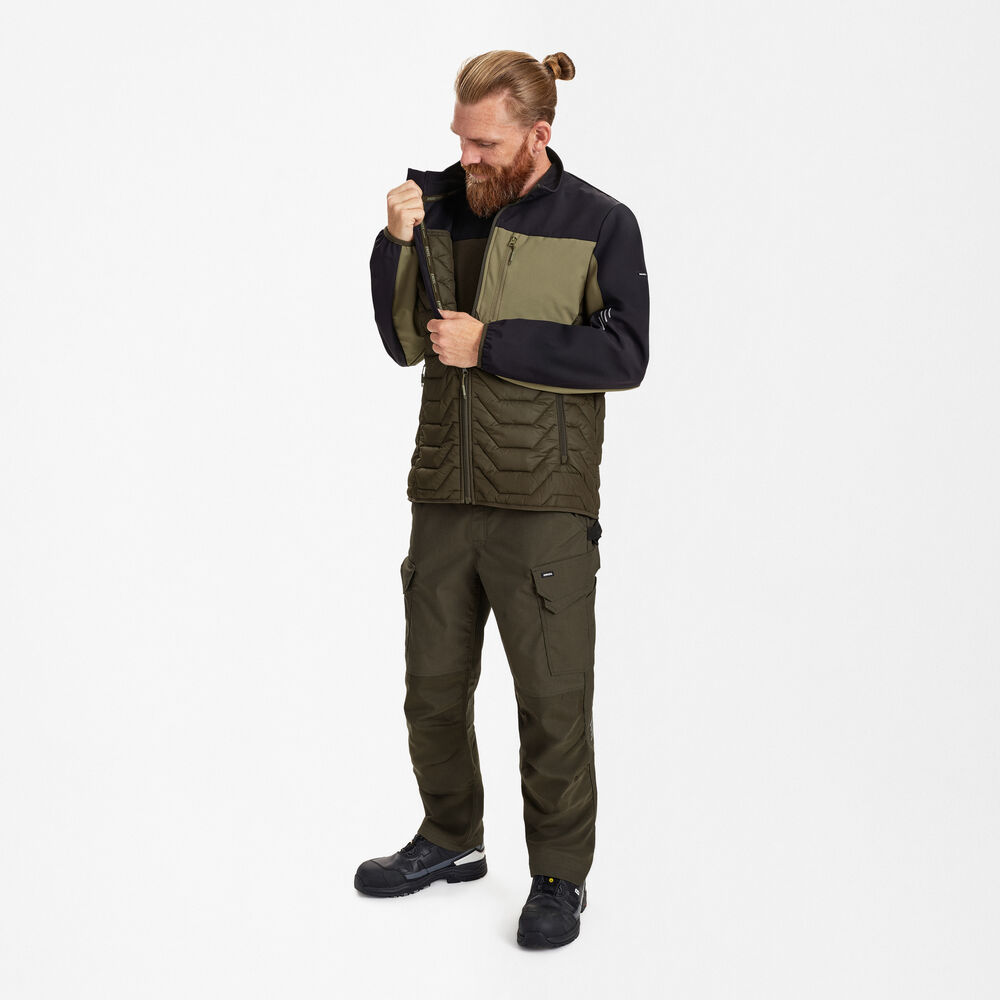 Prešita jakna – Forest Green / Black