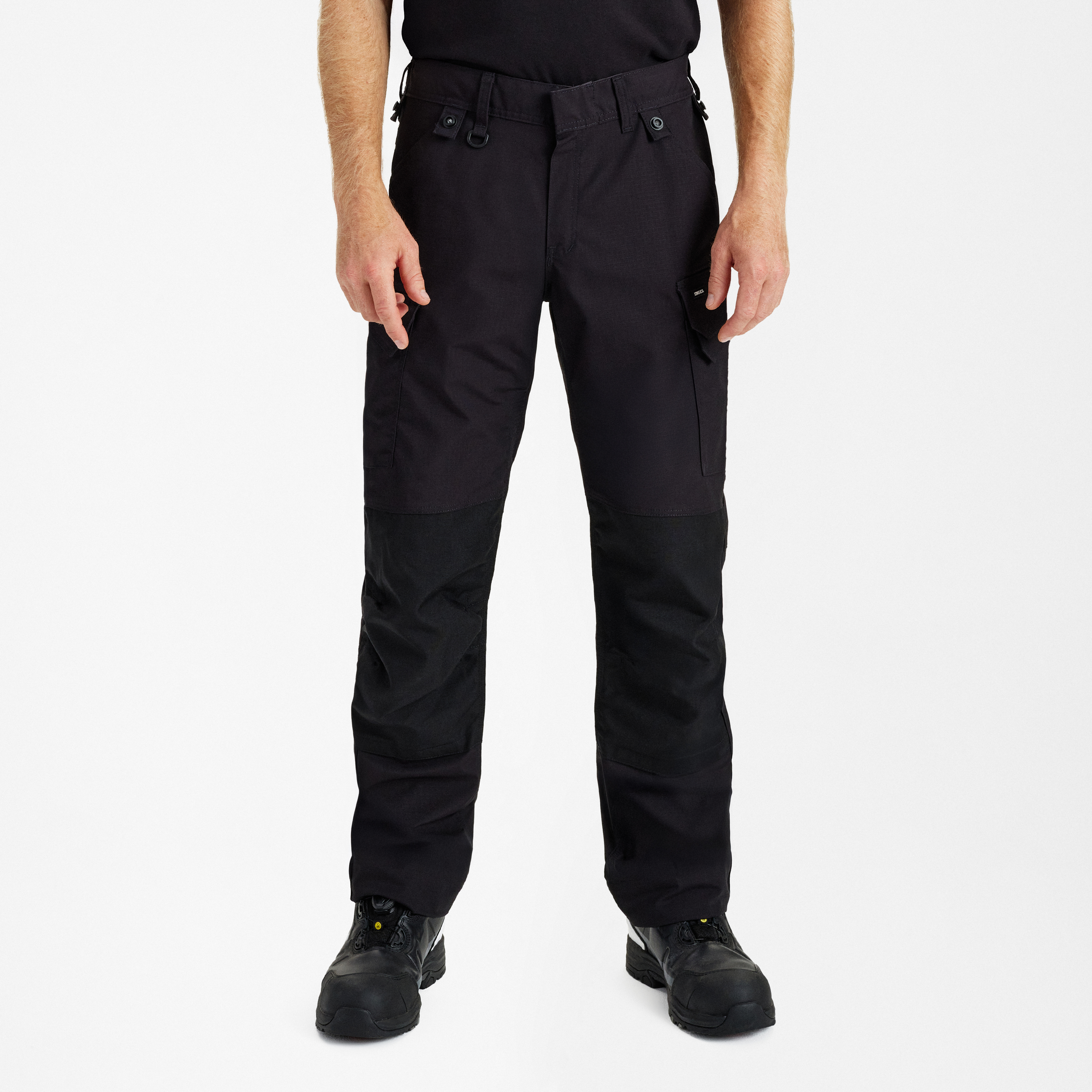 Engel Workwear Entire arbejdsbukser med 2-vejs stræk - Sort [20] / K80
