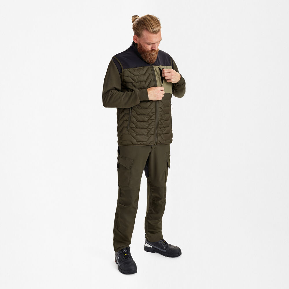 Prešit brezrokavnik – Forest Green / Black