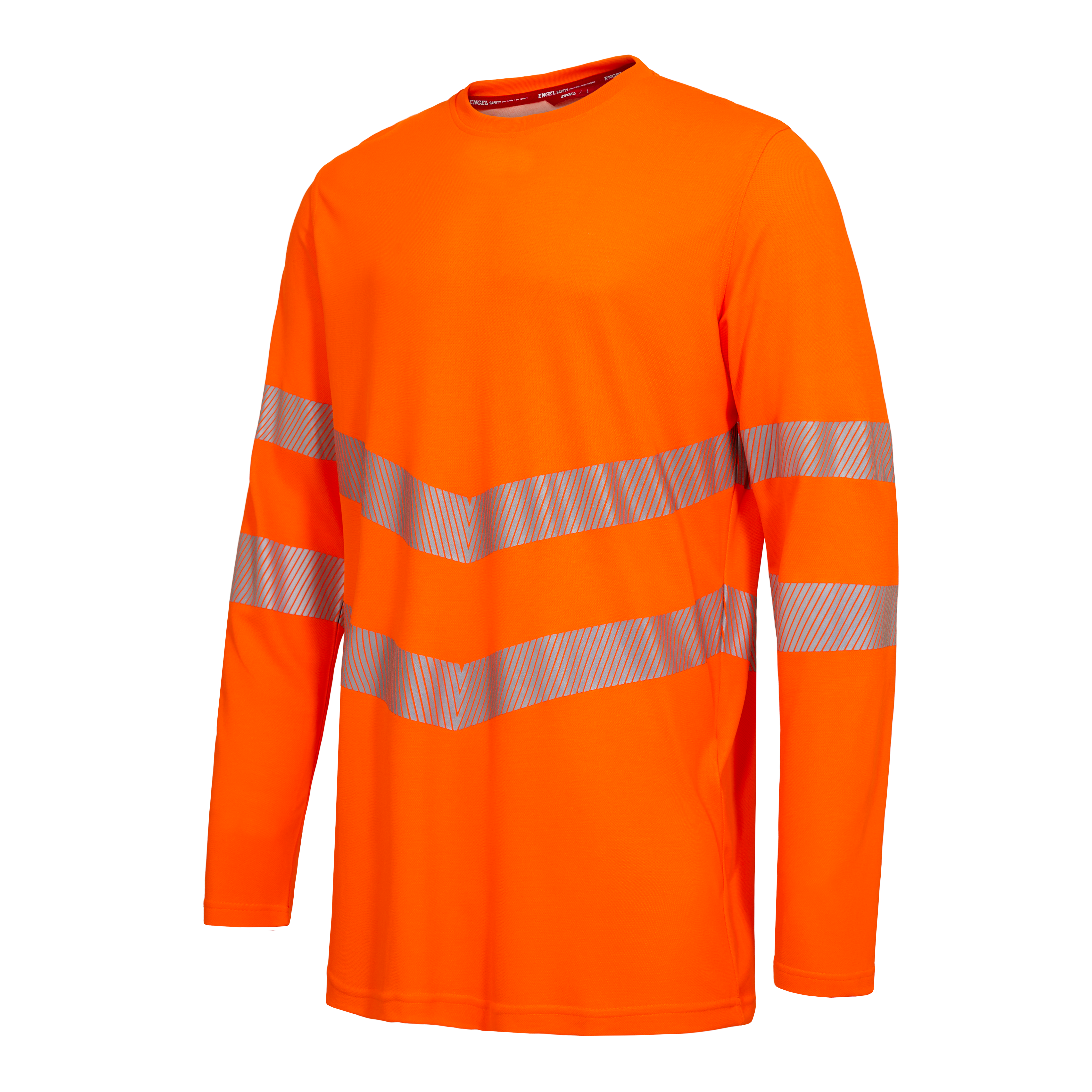 Engel Workwear Safety langærmet T-shirt - Hi-vis Orange [10] / XS