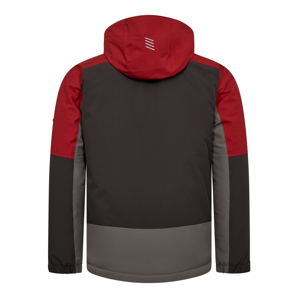 ENTIRE Winterjacke – Anthrazit Grau / Flame (Rücken)