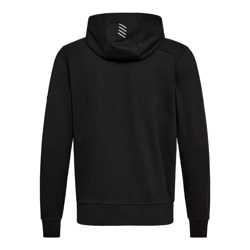 ENTIRE sweatcardigan mit kapuze – Schwarz (Rücken)