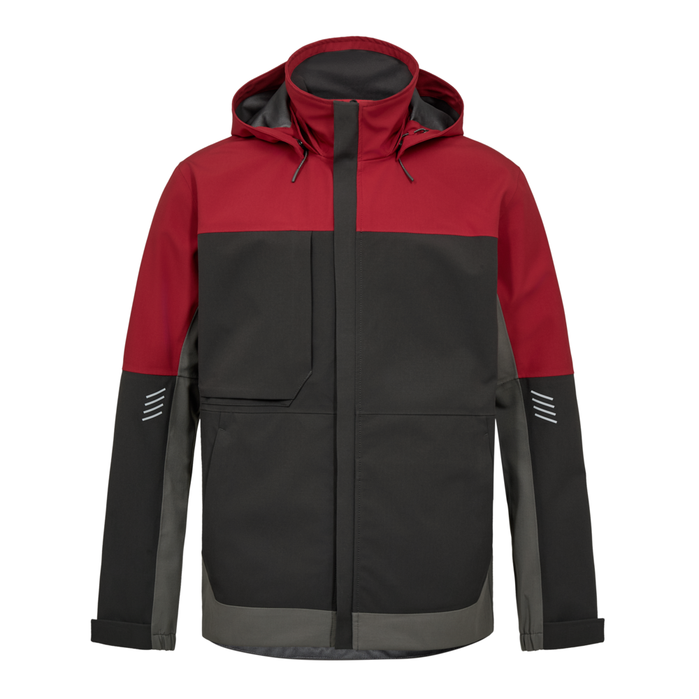 Shell jakna – Anthracite Grey / Flame