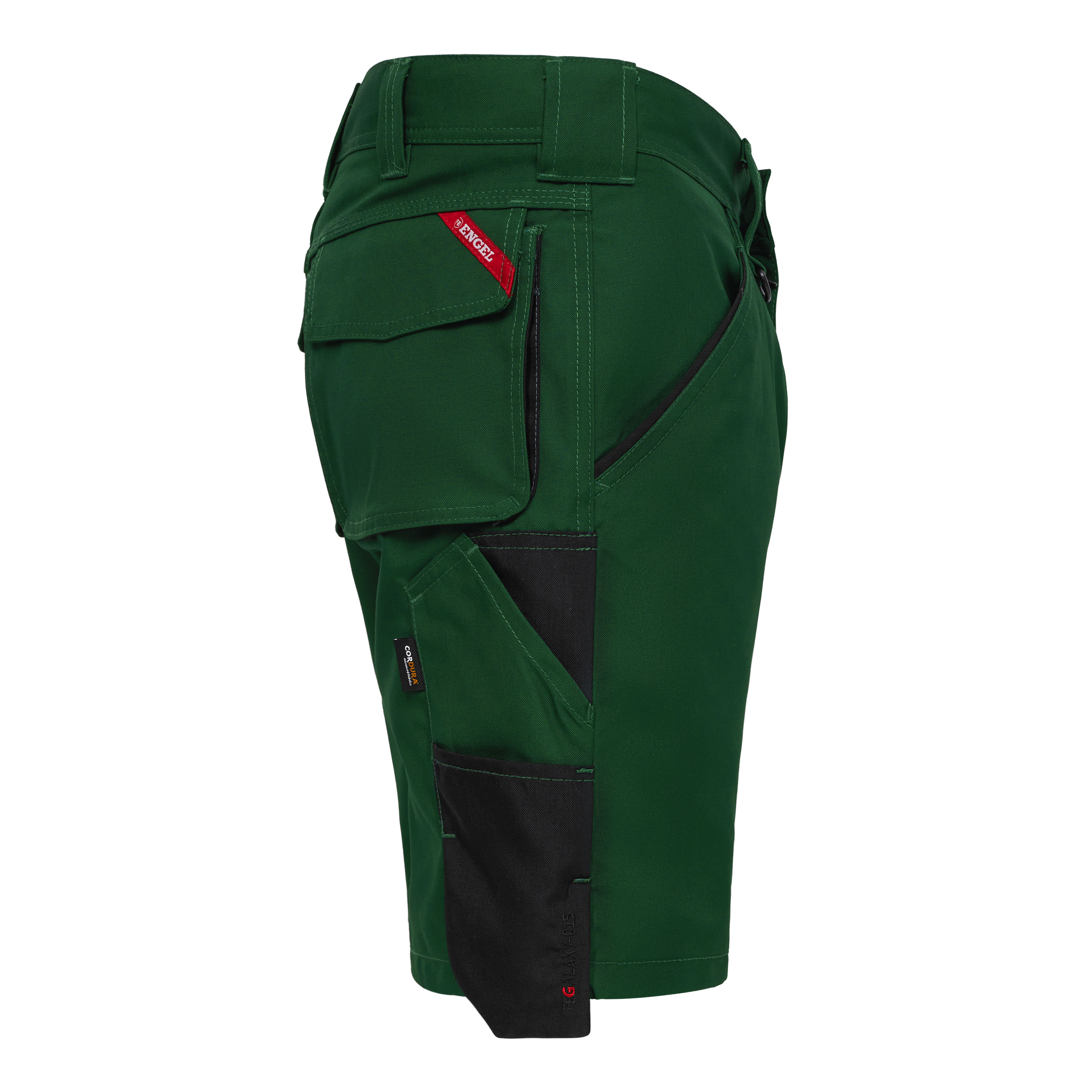 Engel Workwear Galaxy arbejdsshorts - Grøn/Sort [120] / 72