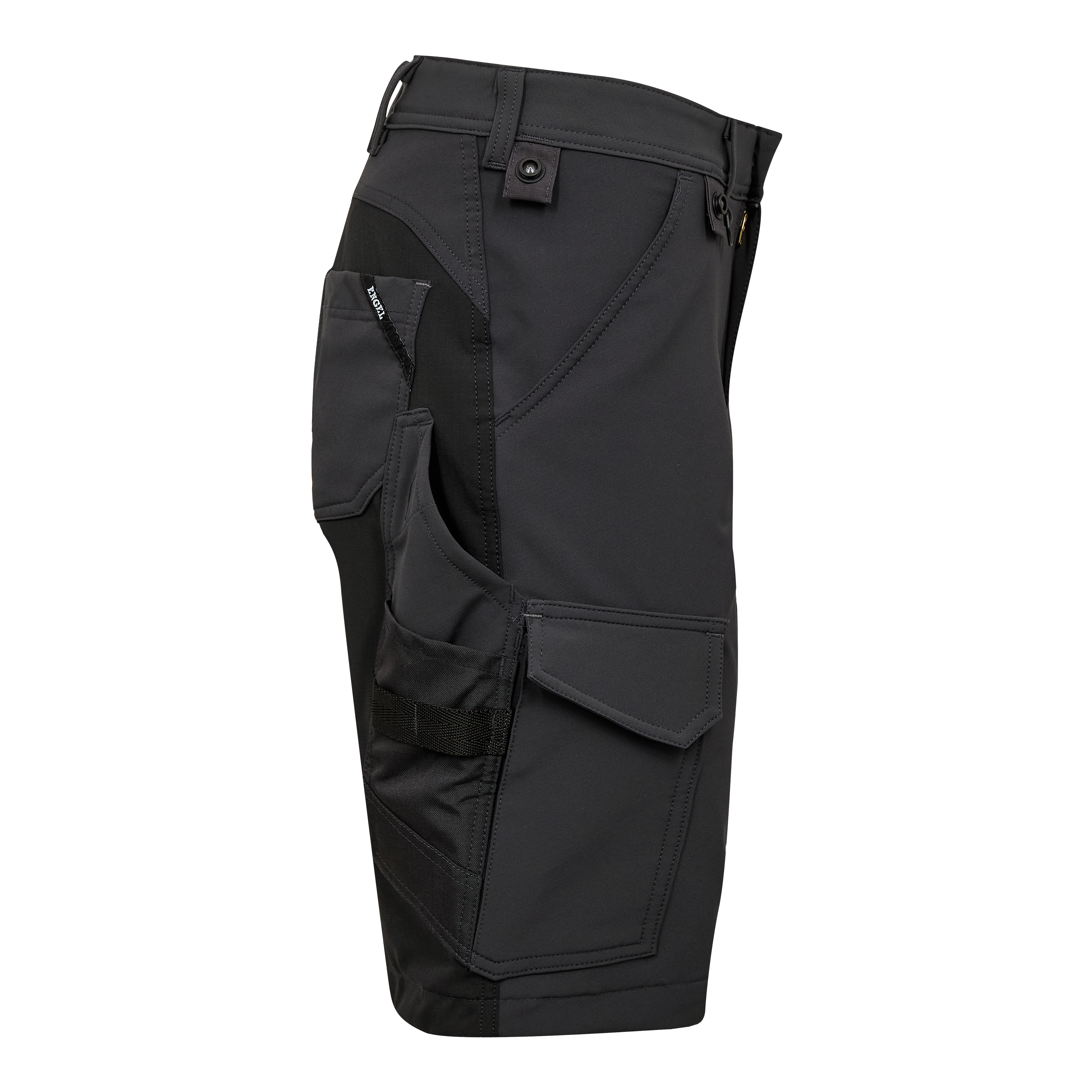 Engel Workwear Entire dame arbejdsshorts med 4-vejs stræk - Antrazitgrå/Sort [7920] / 34