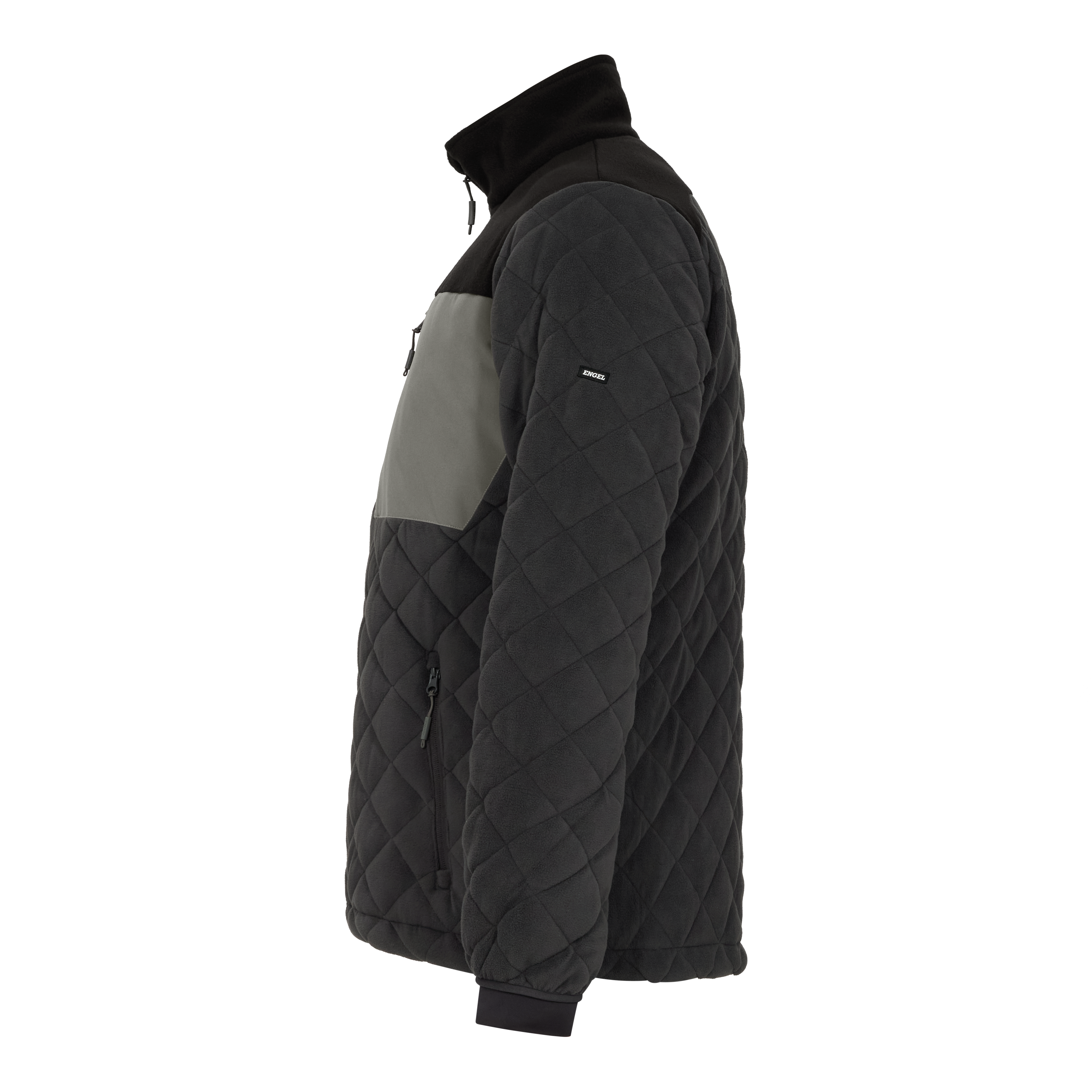 Engel Workwear Entire quiltet fleecejakke - Antrazitgrå/Sort [7920] / XS
