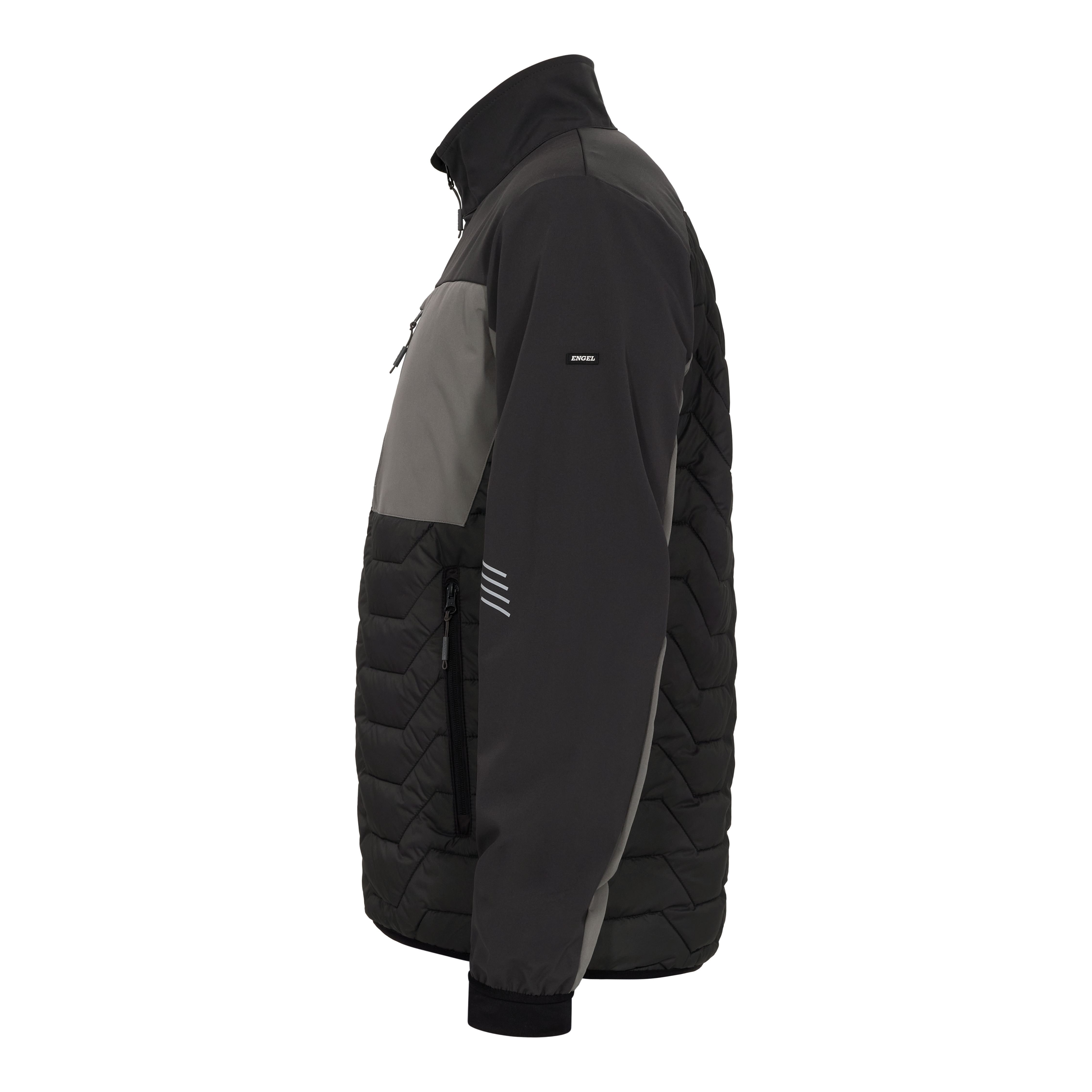 Engel Workwear Entire quiltet jakke - Sort/Antrazitgrå [2079] / XS