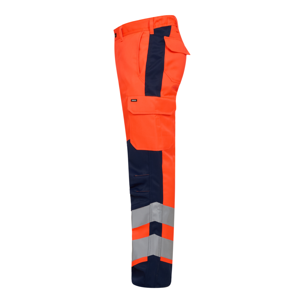 SAFETY+ Arbeitshose – Orange / Blue ink (Seite links)