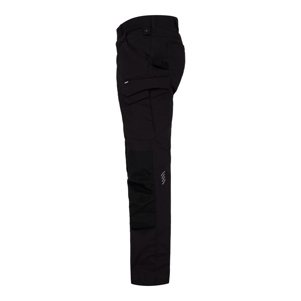 ENTIRE Arbeitshose mit 2-Wege-Stretch – Schwarz (Seite links)