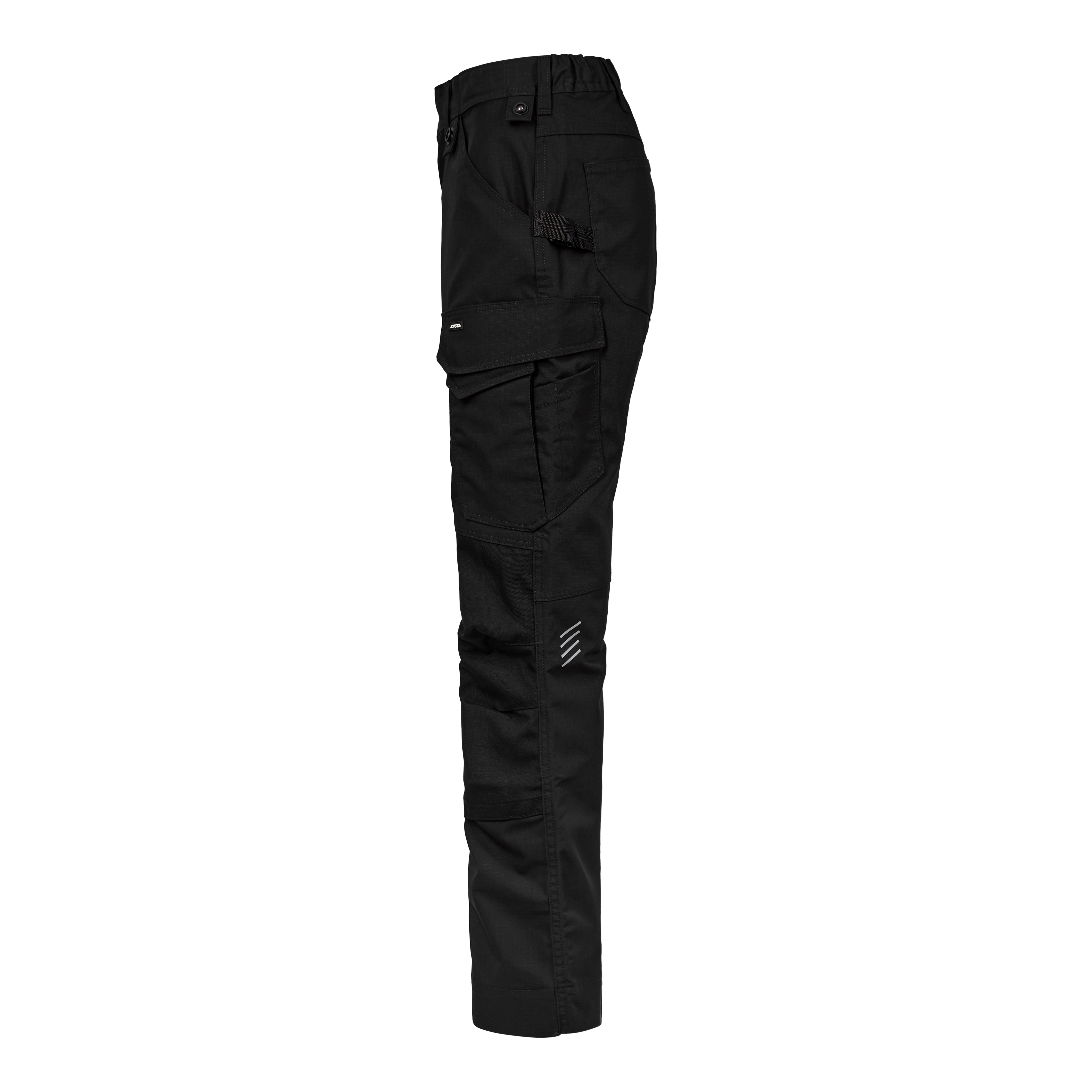 Engel Workwear Entire dame arbejdsbukser med 2-vejs stræk - Sort [20] / 34