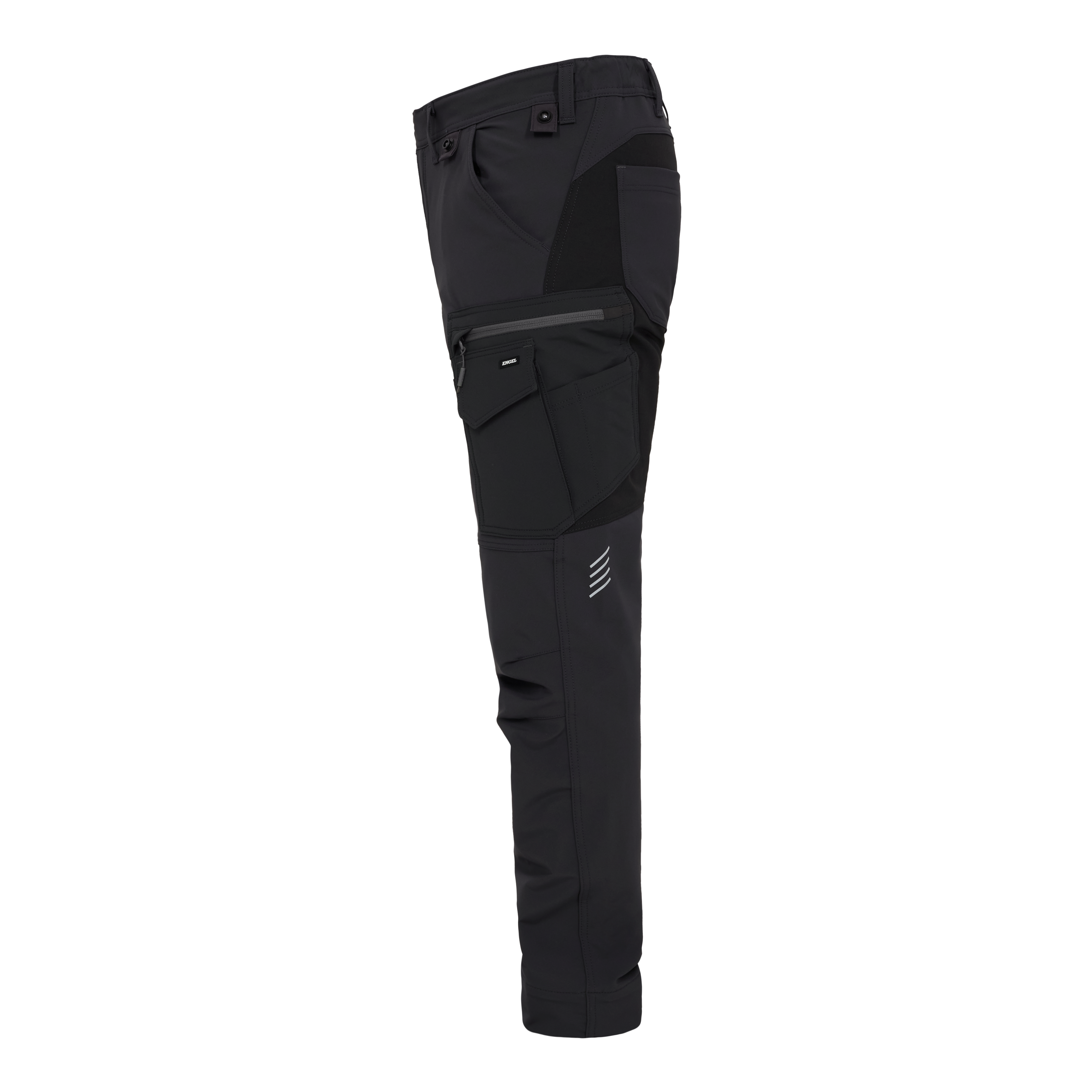 Engel Workwear Entire servicebukser med 4-vejs stræk - Antrazitgrå/Sort [7920] / K80