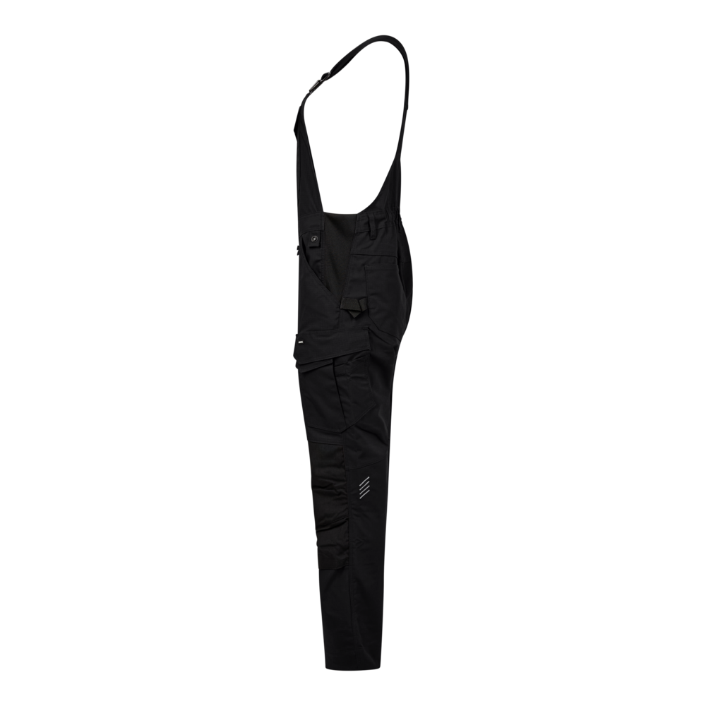 ENTIRE Damen Latzhose mit 2-Wege-Stretch – Schwarz (Seite links)