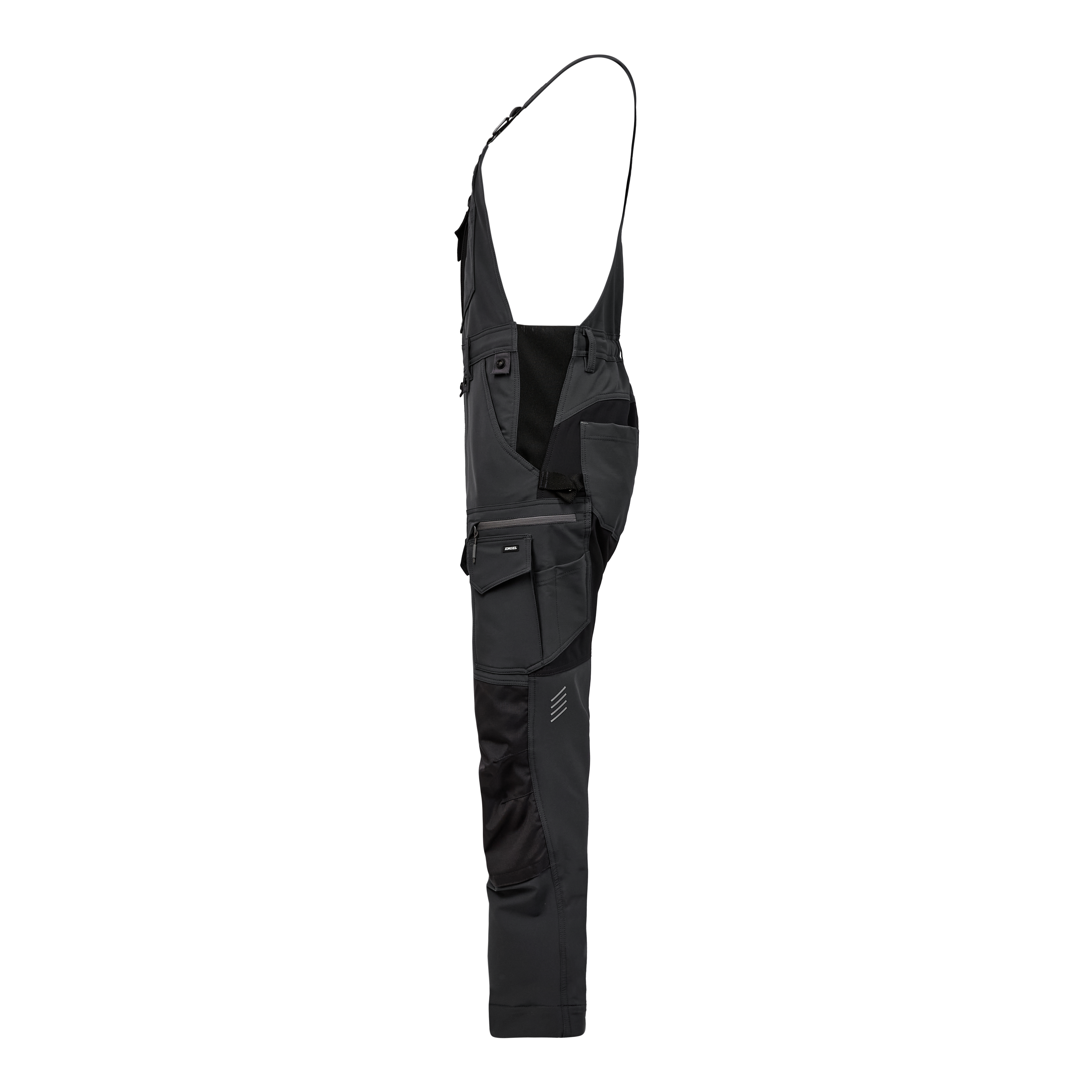 Engel Workwear Entire dame overall med 4-vejs stræk - Antrazitgrå/Sort [7920] / 34