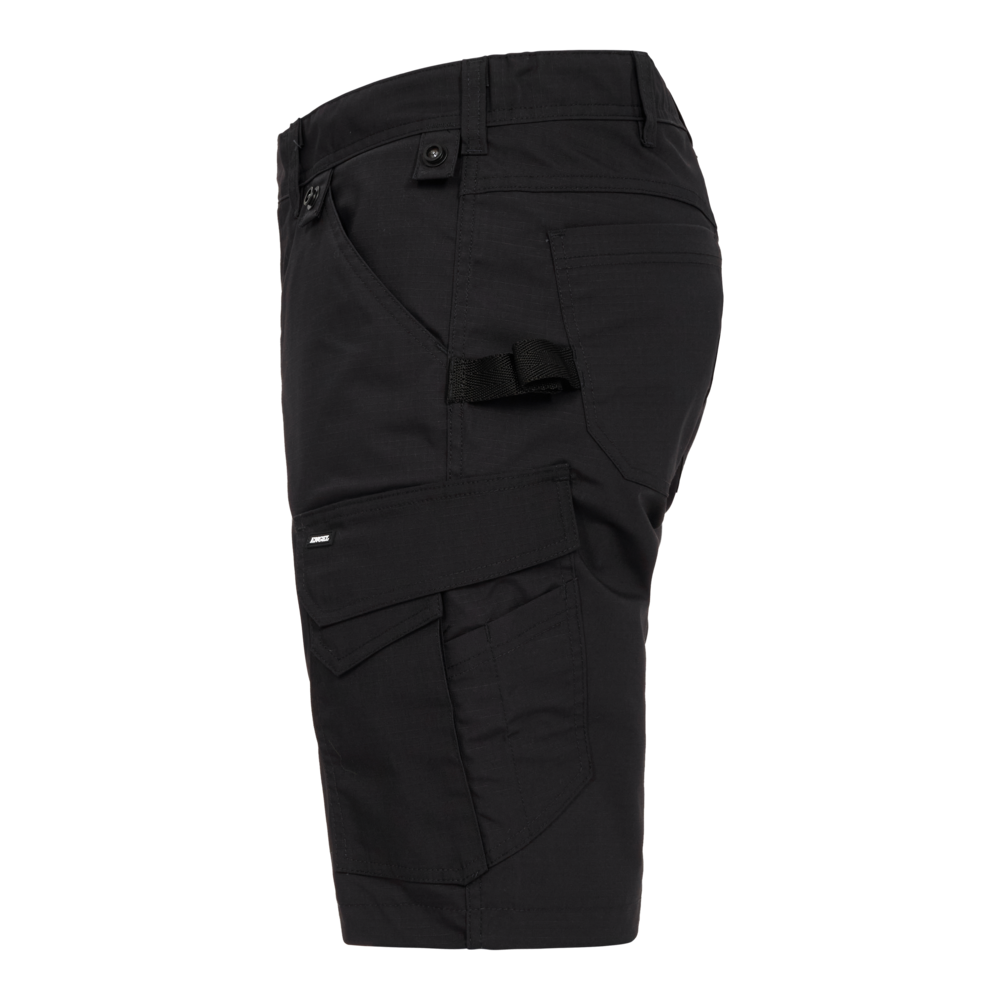 ENTIRE Arbeitsshorts mit 2-Wege-Stretch – Schwarz (Seite links)