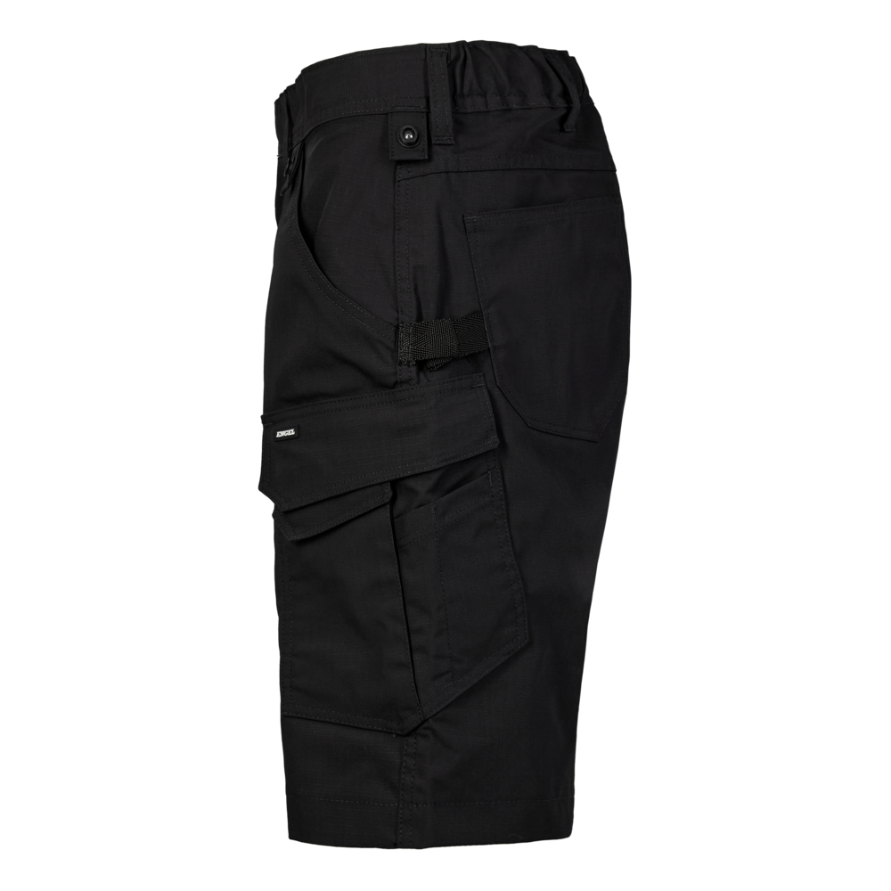 ENTIRE Damen Arbeitsshorts mit 2-Wege-Stretch – Schwarz (Seite links)