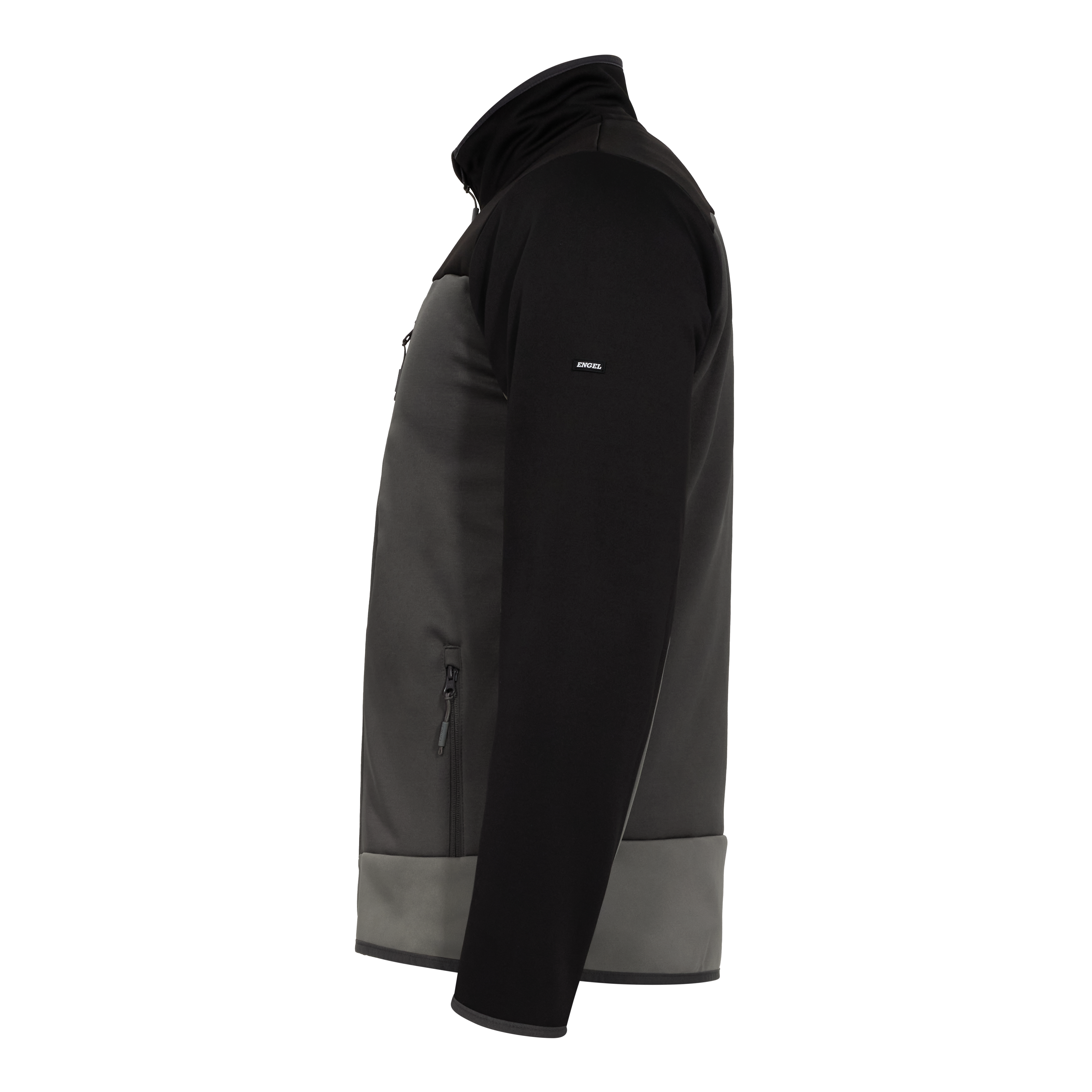 Engel Workwear Entire midlayer cardigan - Antrazitgrå/Sort [7920] / XS