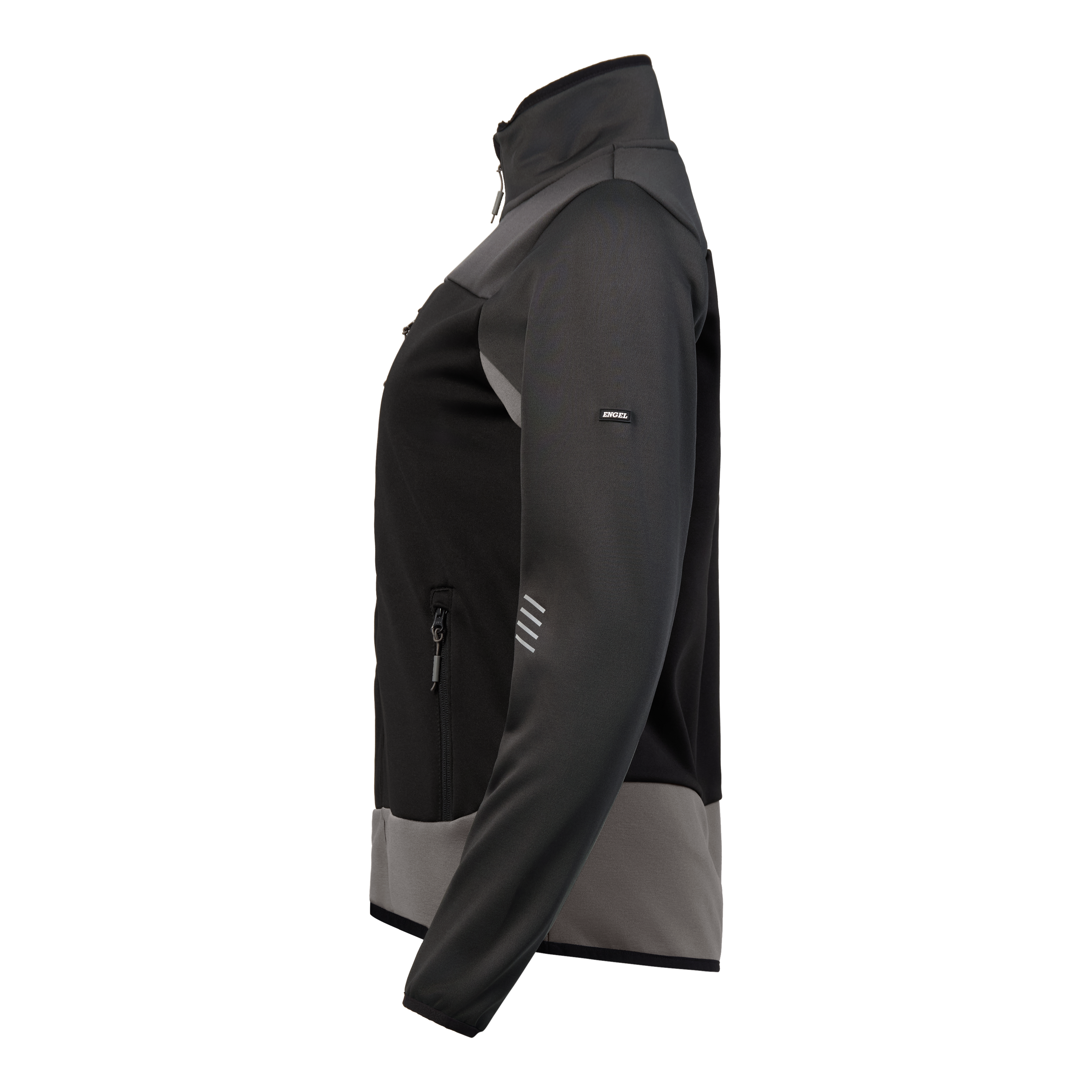 Engel Workwear Entire dame midlayer cardigan - Sort/Antrazitgrå [2079] / XS