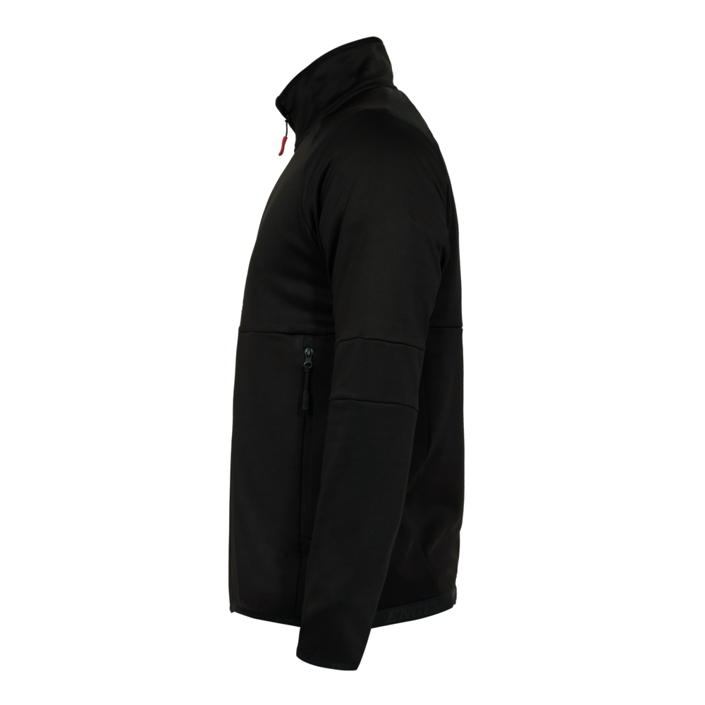 EXTEND Midlayer-Cardigan – Schwarz (Seite links)