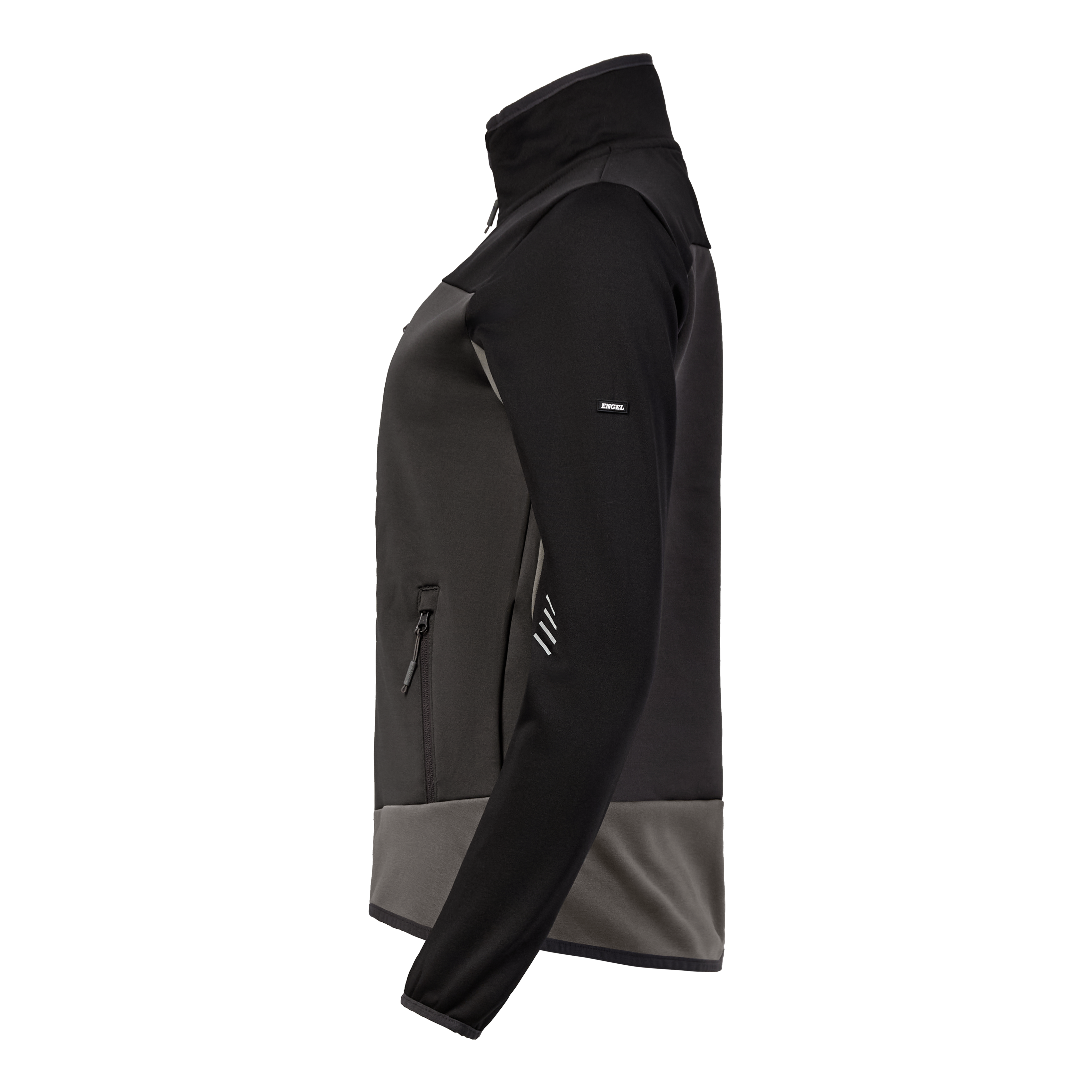 Engel Workwear Entire dame midlayer cardigan - Antrazitgrå/Sort [7920] / XS