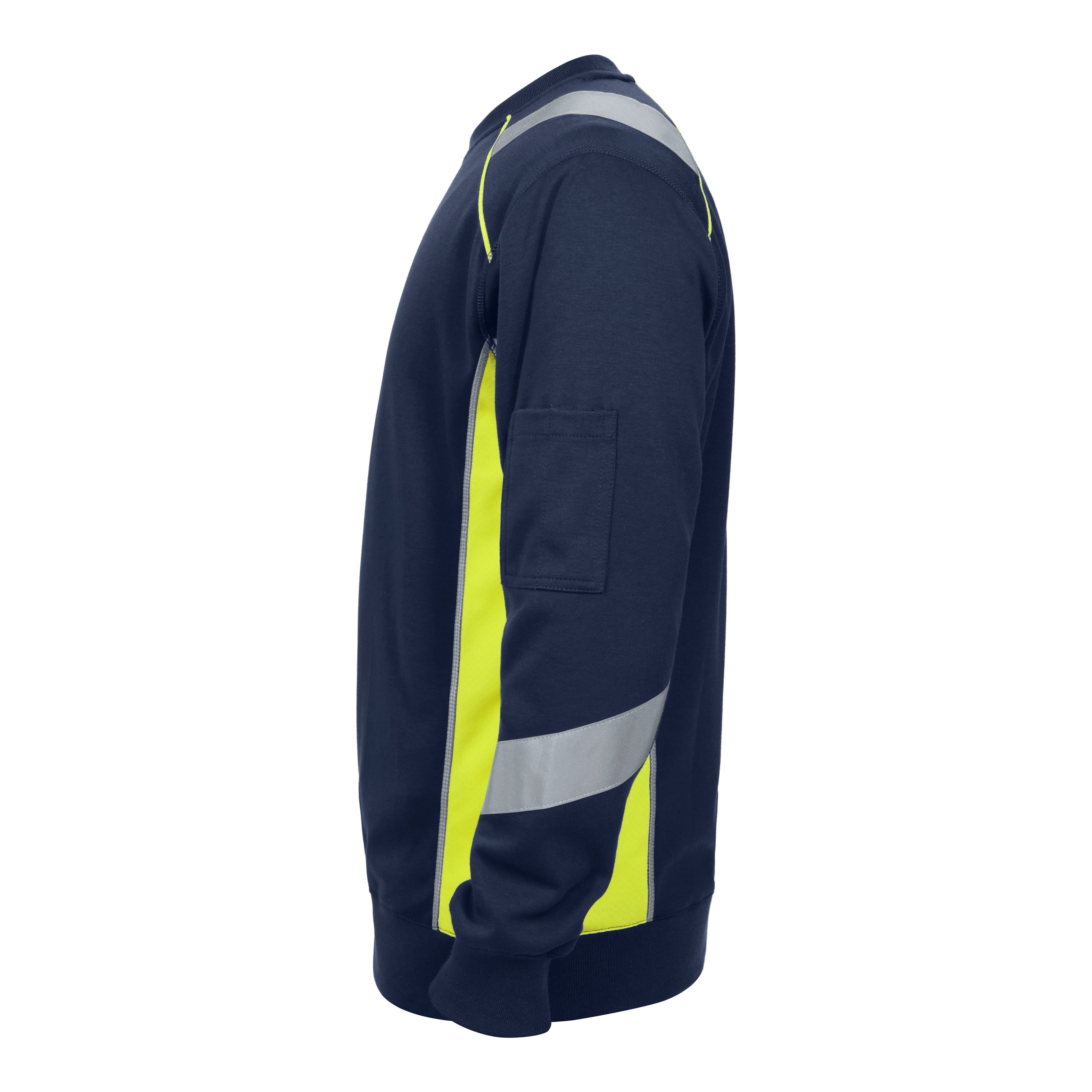 Engel Workwear Cargo sweatshirt - Blue Ink/Gul [16538] / XS