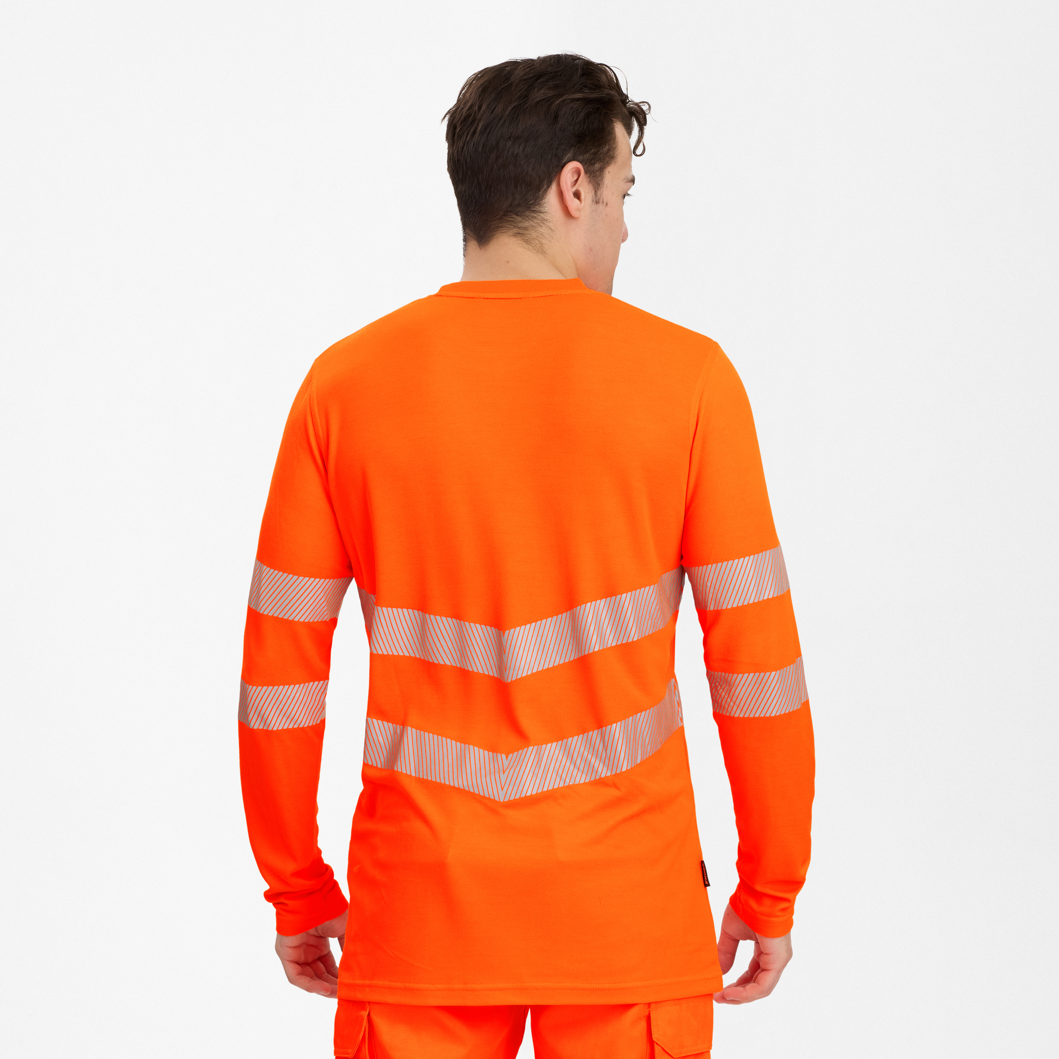 Engel Workwear Safety langærmet T-shirt - Hi-vis Orange [10] / XS