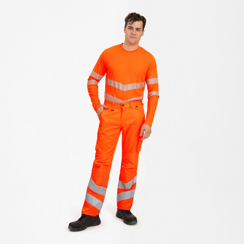 SAFETY Light Arbeitshose – Warnorange (Am Modell)