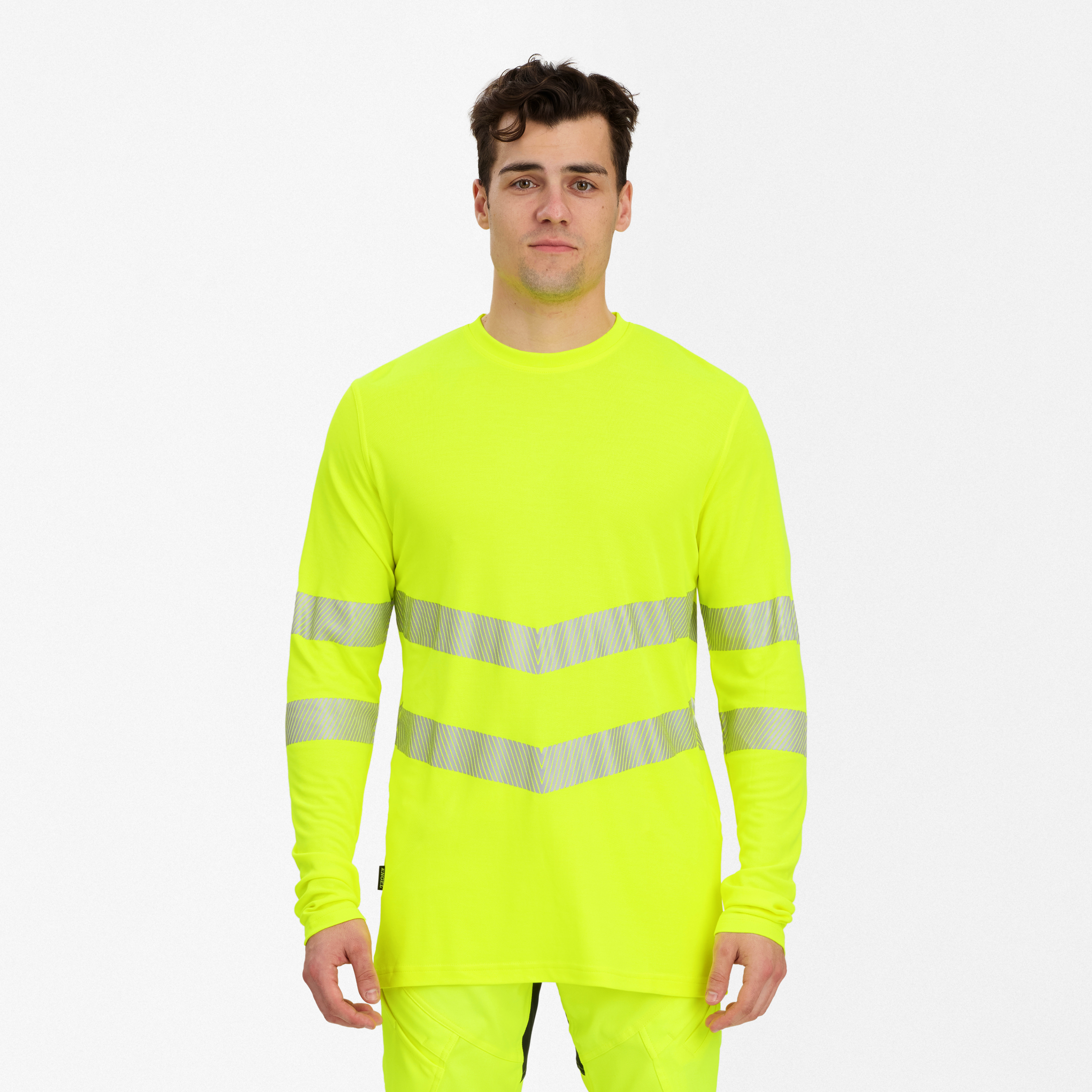 Engel Workwear Safety langærmet T-shirt - Gul [38] / XS