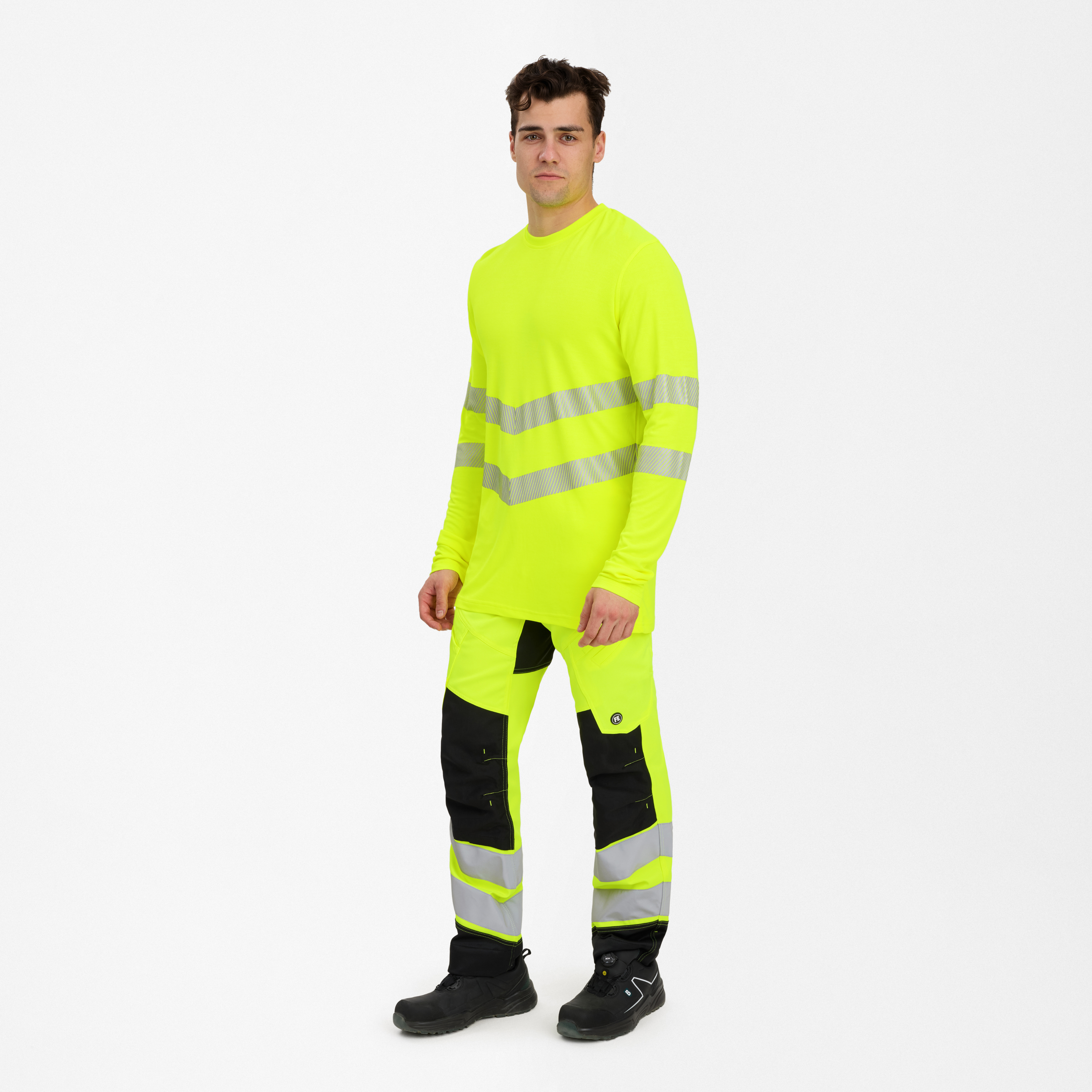 Engel Workwear Safety langærmet T-shirt - Gul [38] / XS