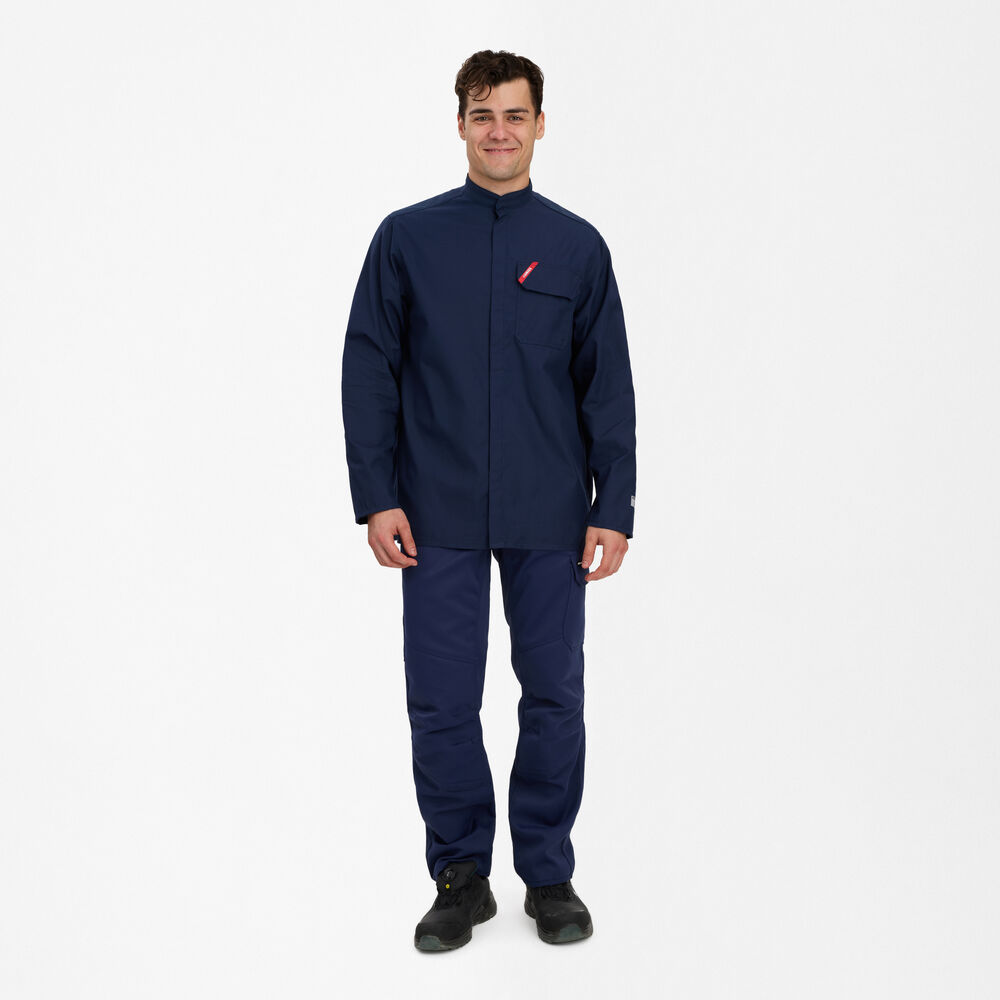 SAFETY+ Multinorm Hemd – Marine (Am Modell)