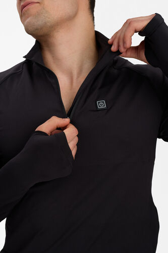 Heat Underwear with Zip Neck - Black, Engel | Engel Workwear