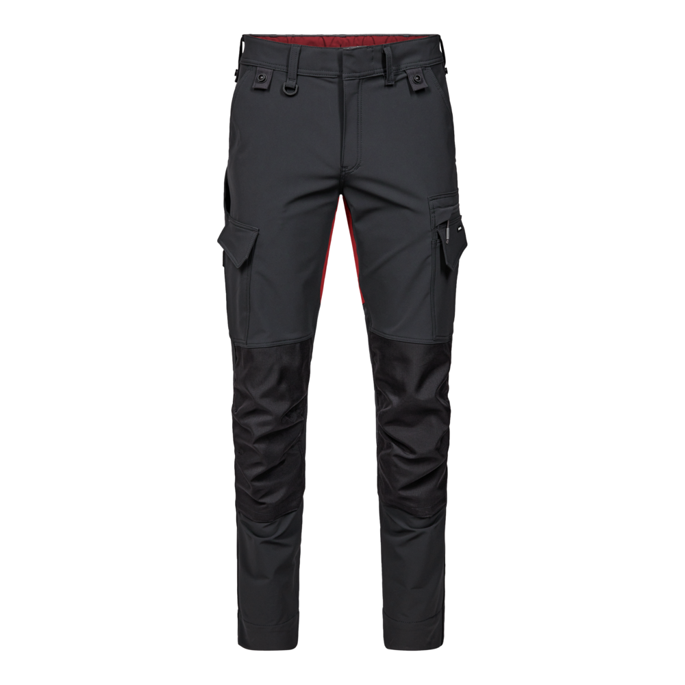Delovne hlače s 4-smernim stretch materialom – Anthracite Grey / Flame