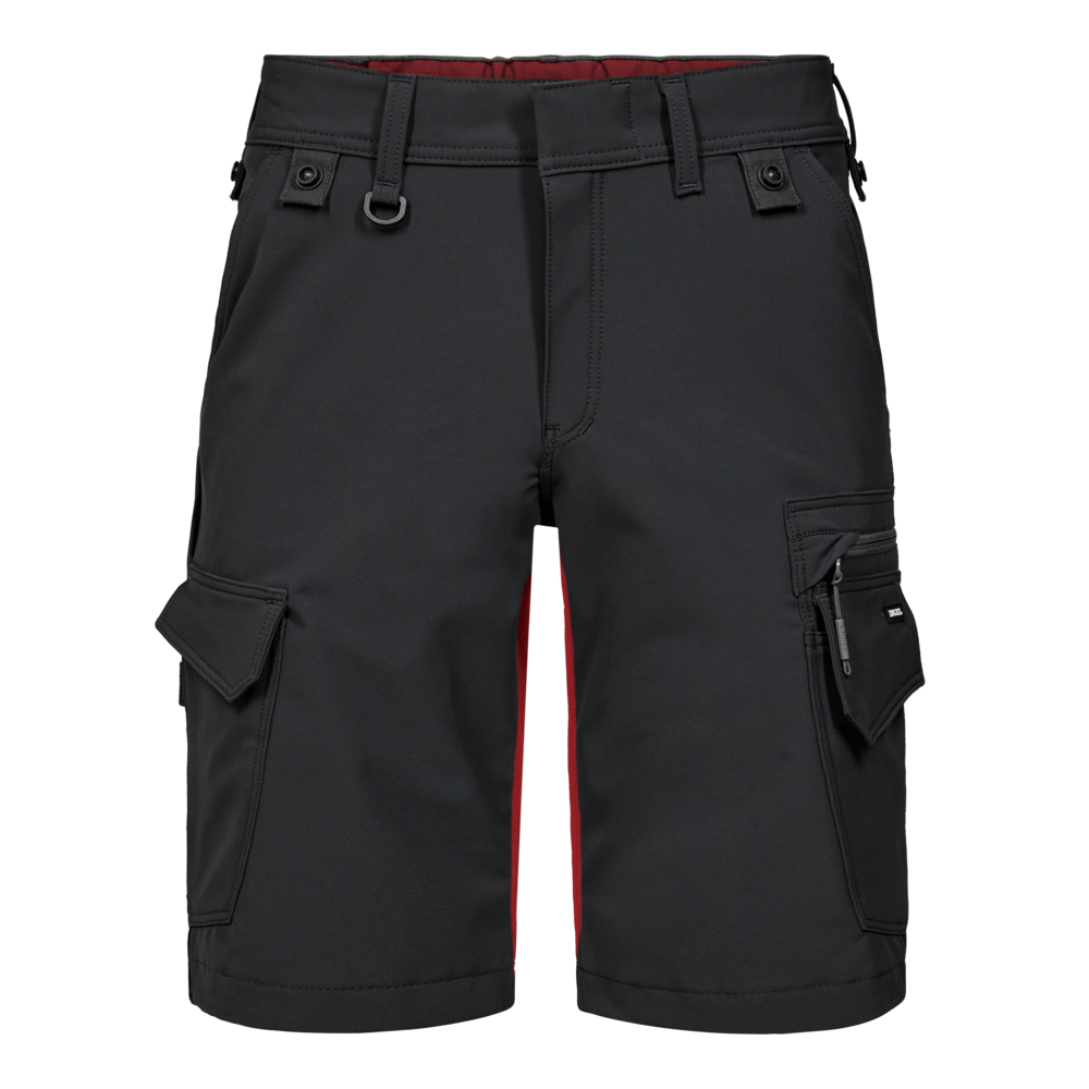 Delovne kratke hlače s 4-smernim stretch materialom – Anthracite Grey / Flame