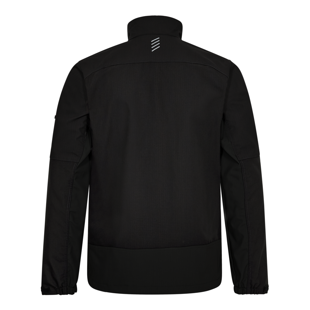 ENTIRE Arbeitsjacke mit 2-Wege-Stretch – Schwarz (Rücken)