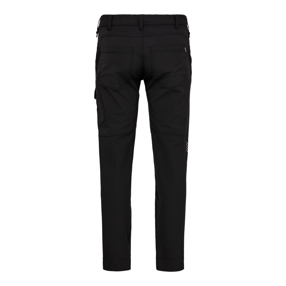 ENTIRE Servicehose mit 4-Wege Stretch – Schwarz (Rücken)