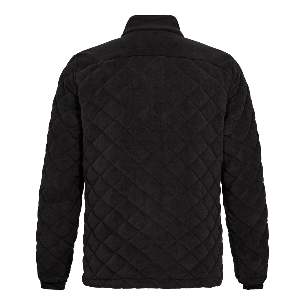 ENTIRE Gesteppte-Fleecejacke – Schwarz (Rücken)