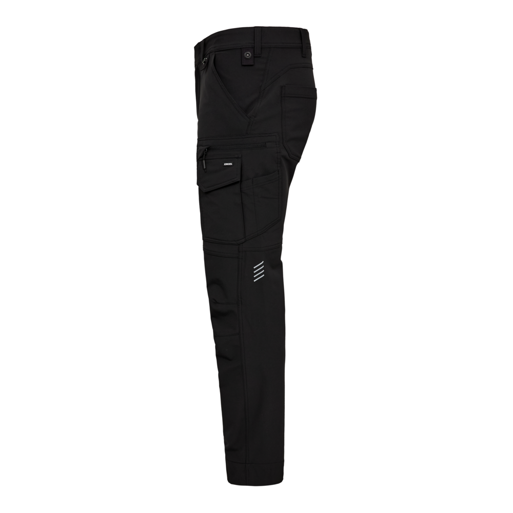 ENTIRE Servicehose mit 4-Wege Stretch – Schwarz (Seite links)