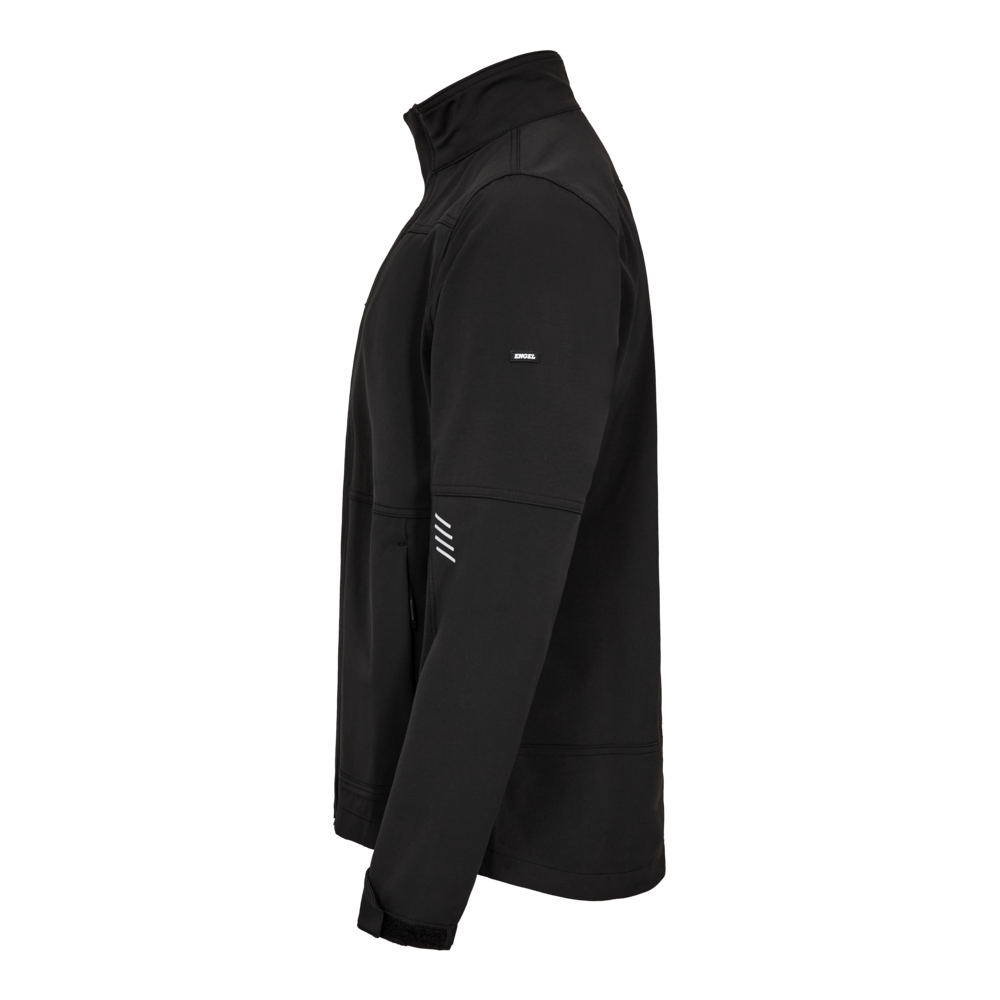 ENTIRE Arbeitsjacke mit 4-Wege-Stretch – Schwarz (Seite links)