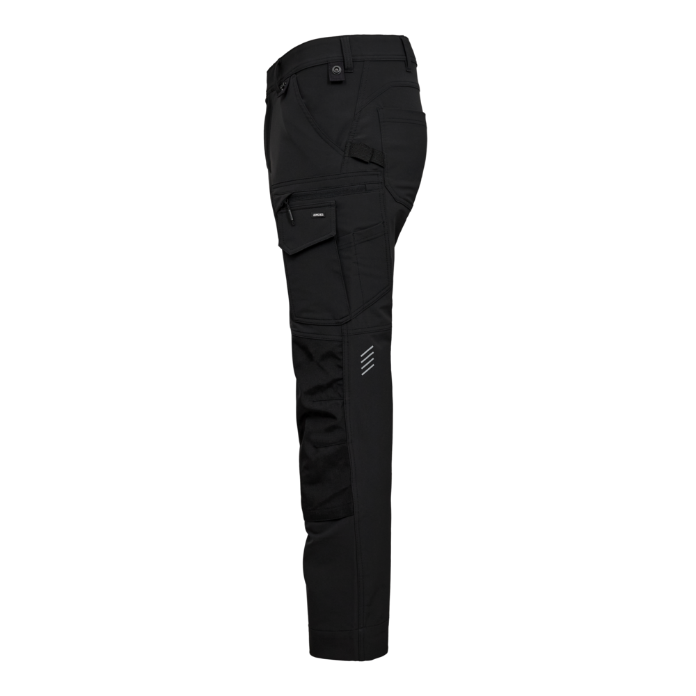 ENTIRE Arbeitshose mit 4-Wege-Stretch – Schwarz (Seite links)