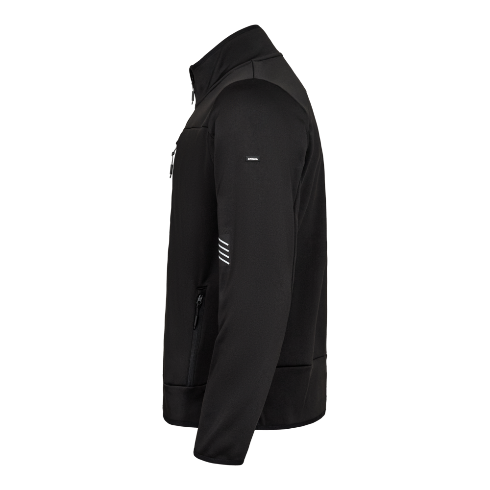 ENTIRE Midlayer-Cardigan – Schwarz (Seite links)