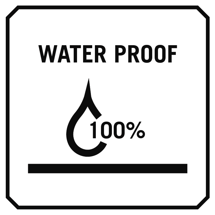 100% waterproof